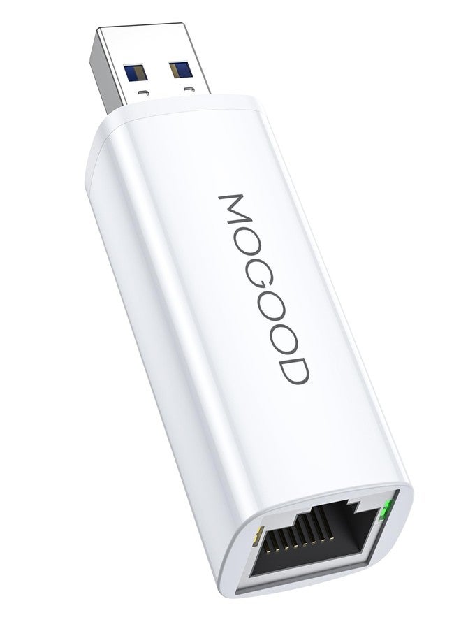 MOGOOD USB3.0 Ethernet Adapter - Gigabit LAN USB Network Adapter for TV, Chromebook, Laptop, Windows, Mac OS, Surface Pro - Image 1